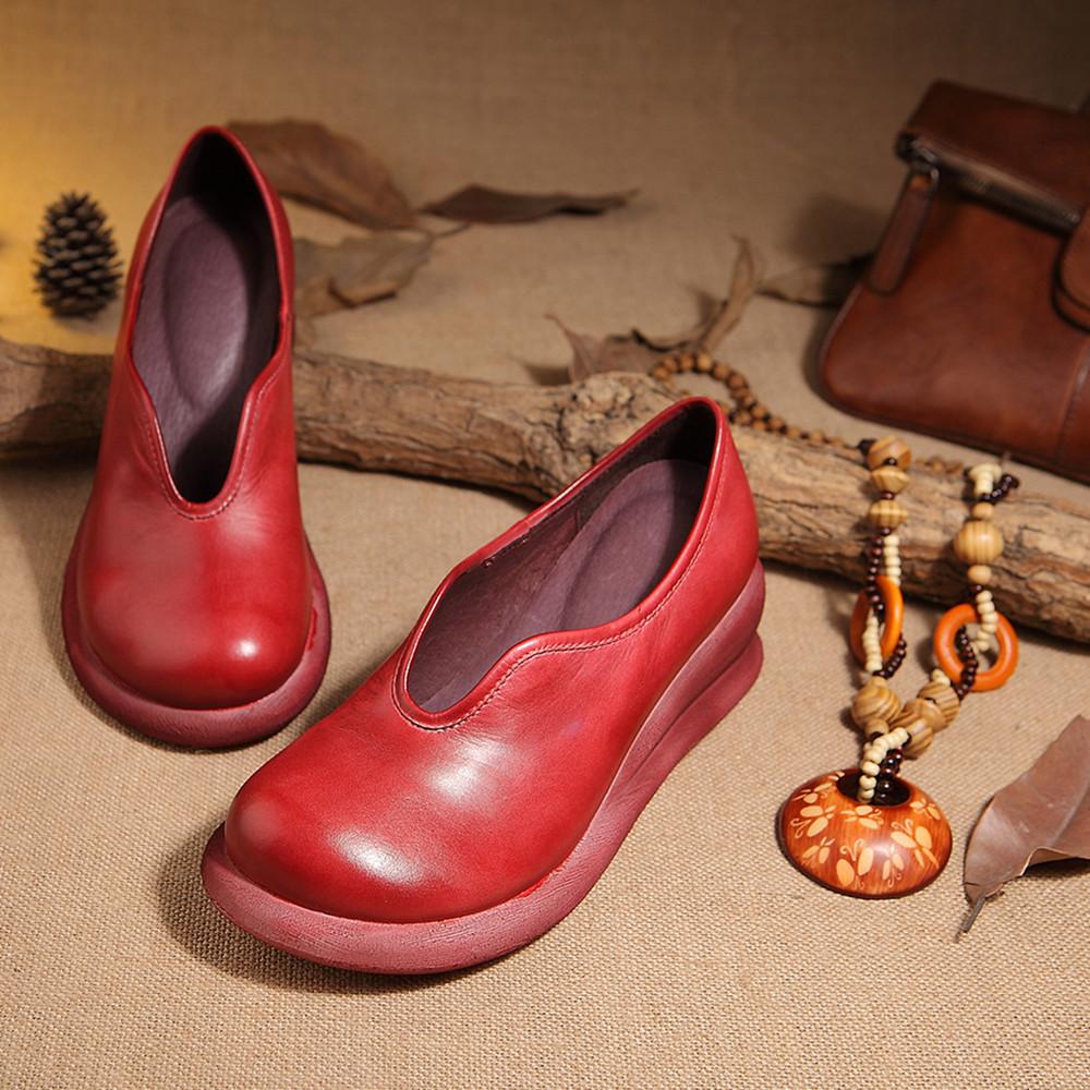 Millie | Women’s Vintage Orthopedic Leather Comfort Flats