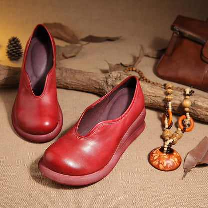 Millie | Women’s Vintage Orthopedic Leather Comfort Flats