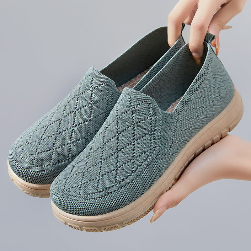 Orthopedic Balance Women’s Slip-On Comfort Shoes – Lightweight Breathable Walking Flats