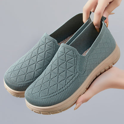 Orthopedic Balance Women’s Slip-On Comfort Shoes – Lightweight Breathable Walking Flats