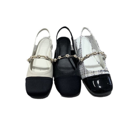 Orthopedic Balance Flat Shoes - Square Toe Elastic Band