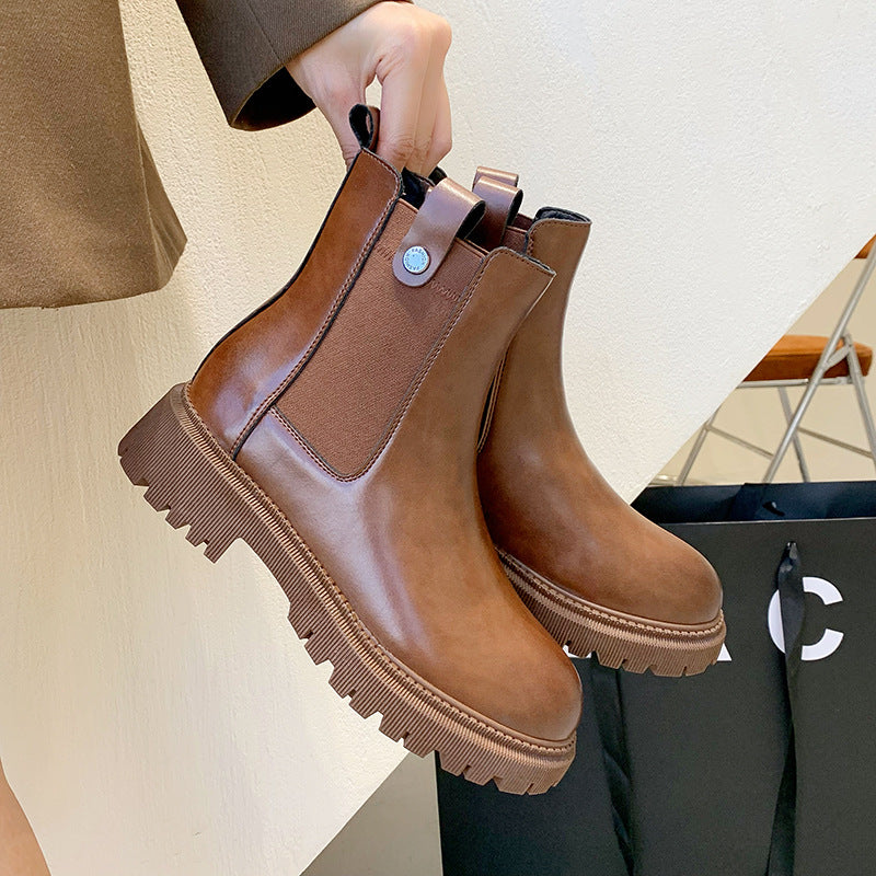 Elsa | Chunky Chelsea Ankle Boots