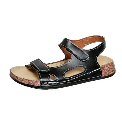 Orthopedic Balance Double Buckle Cork Footbed Comfort Sandals