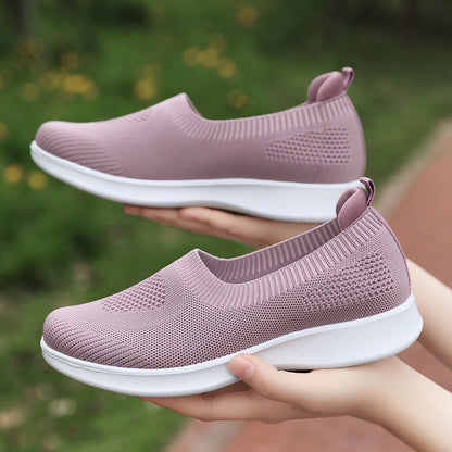 Orthopedic Balance Women’s Breathable Slip-On Sneakers – Lightweight Comfort Walking Shoes