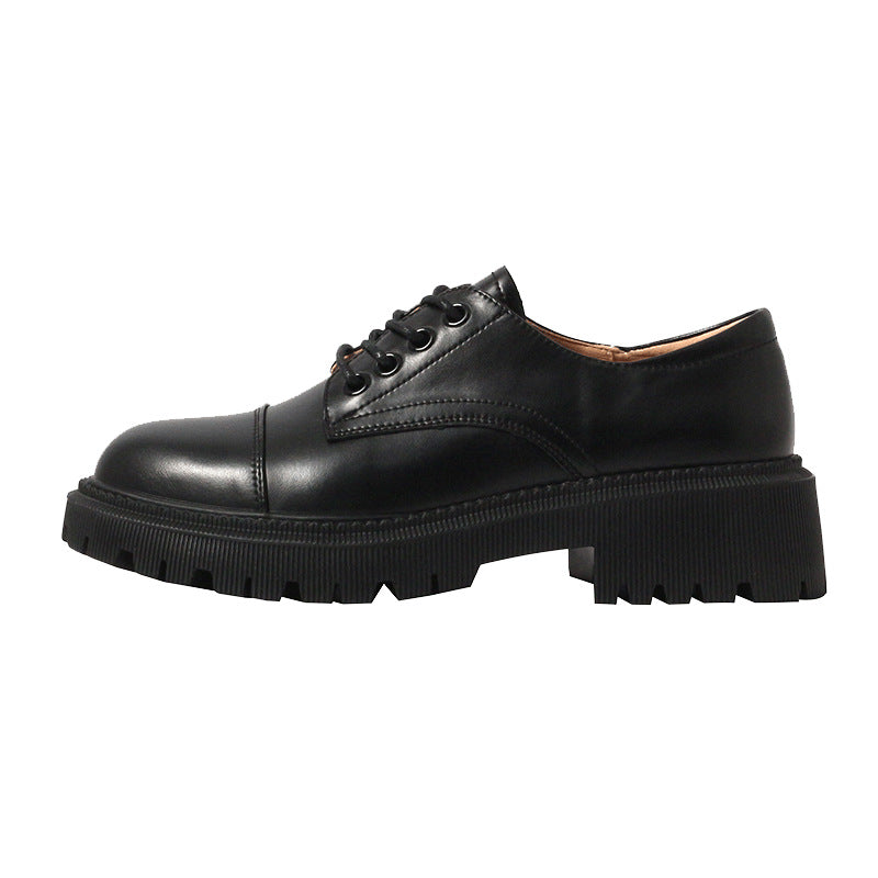 Orthopedic Balance Leather Platform Shoes - Supportive Heel