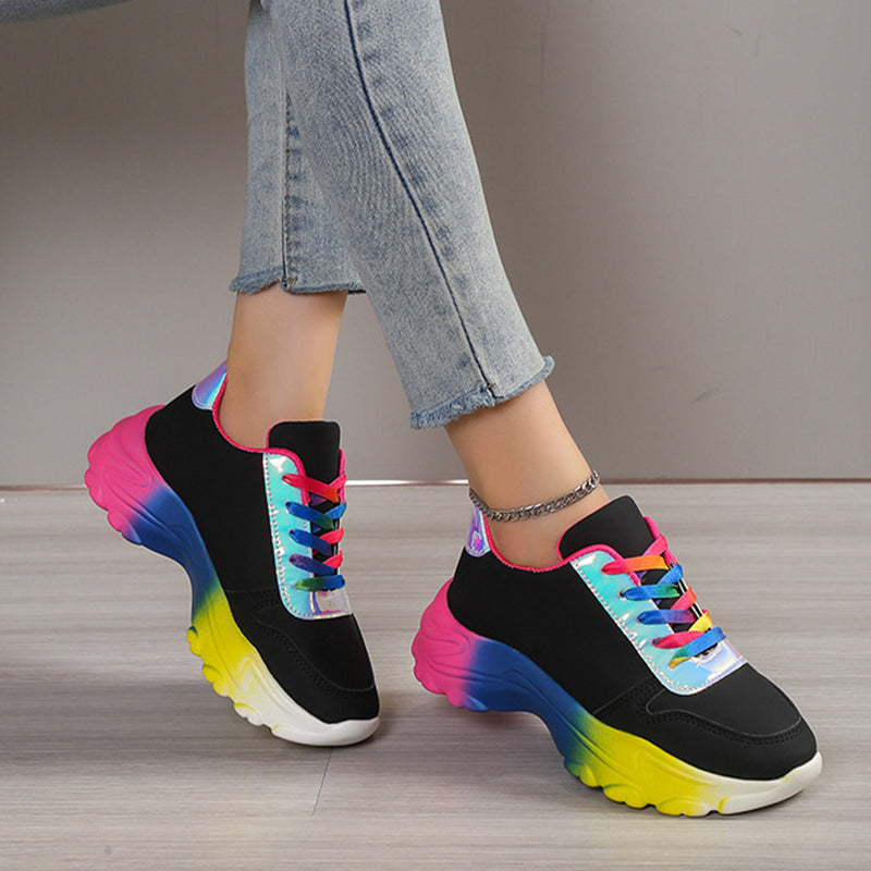 Orthopedic Balance Rainbow Sports Sneakers - Unique Style And Comfort