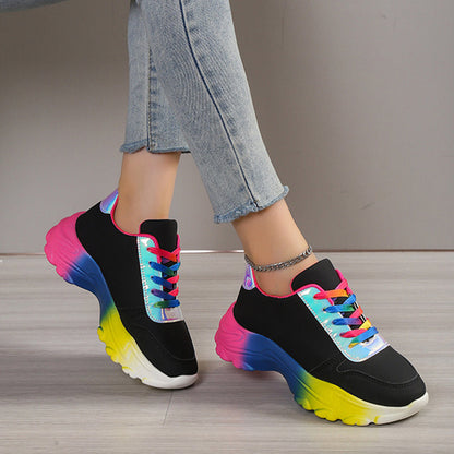 Orthopedic Balance Rainbow Sports Sneakers - Unique Style And Comfort