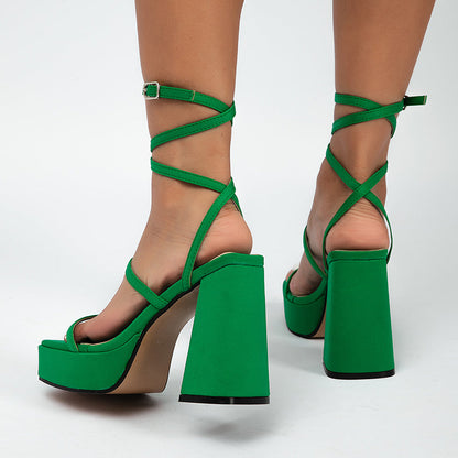 Orthopedic Balance Chunky Heel Sandals - Unique Summer Fashion