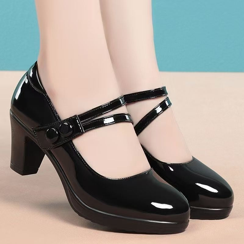 Orthopedic Balance Genuine Leather Pumps , Comfort And Elegance