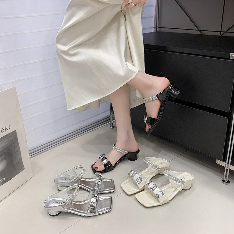 Orthopedic Balance | Studded Strap Platform Slide Sandals