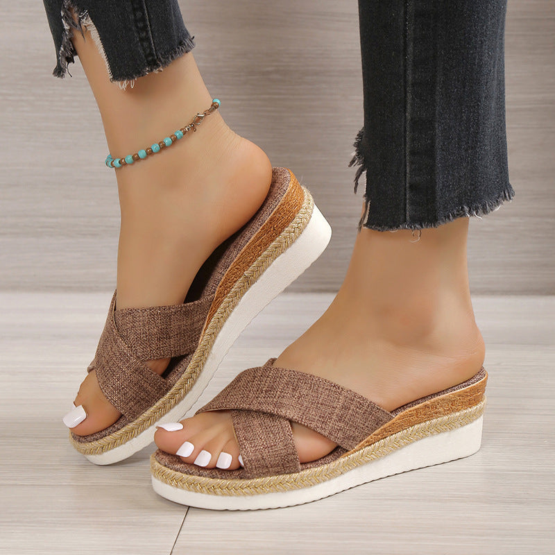 Orthopedic Balance Hemp Wedge Sandals - Summer Uniqueness