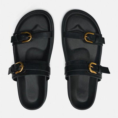 Orthopedic Balance Double-Buckle Comfort Slide Sandals