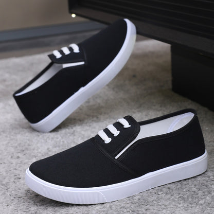 Orthopedic Canvas Slip-On Shoes – Lightweight Breathable Casual Sneakers