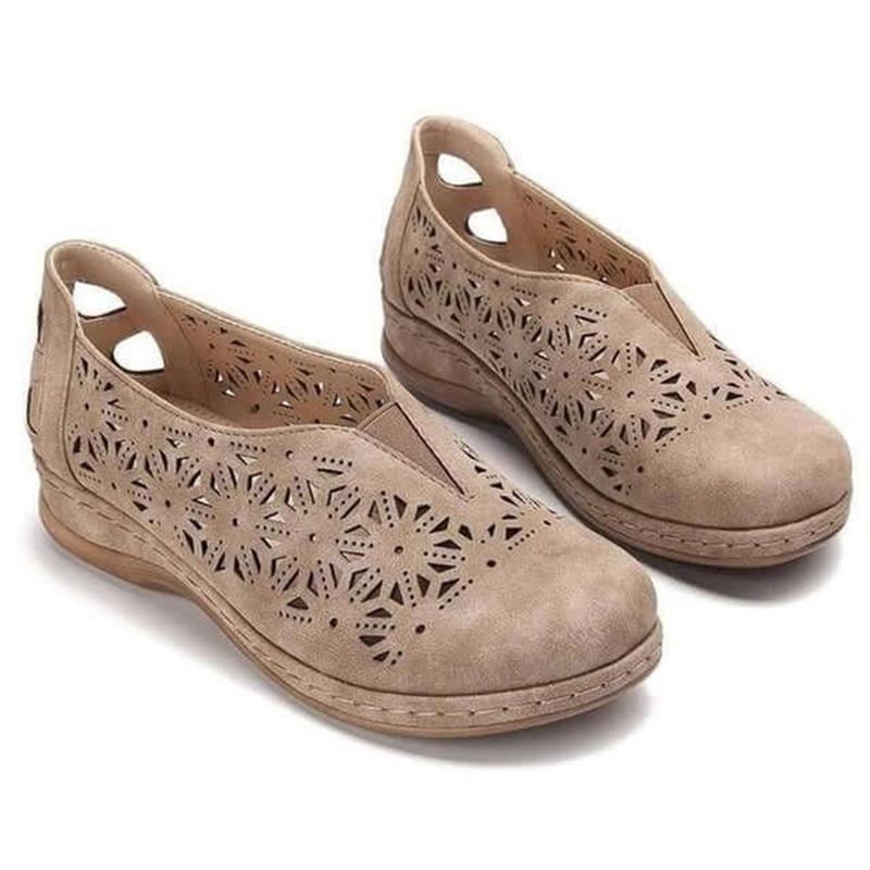 Lia | Women’s Orthopedic Slip-On Loafers with Laser-Cut Design