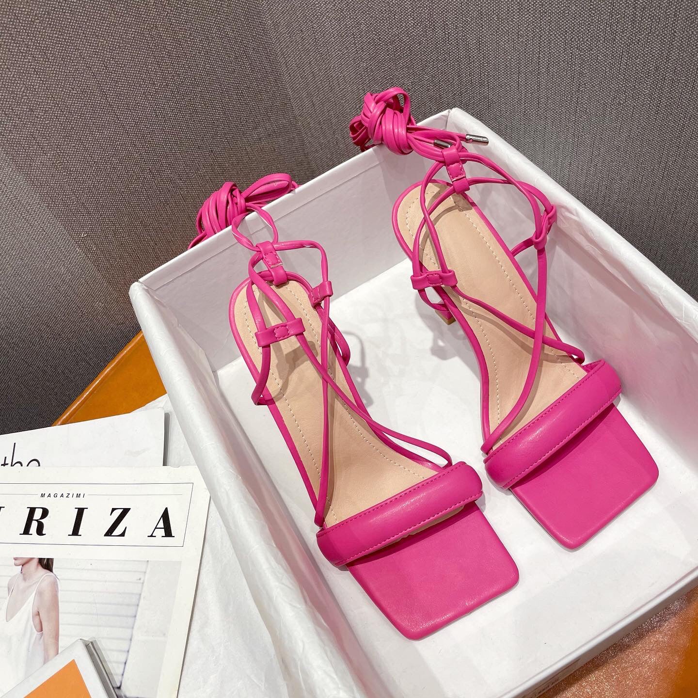 Orthopedic Balance Cut-Out Stiletto Heels With Ankle Strap - Unique Elegance