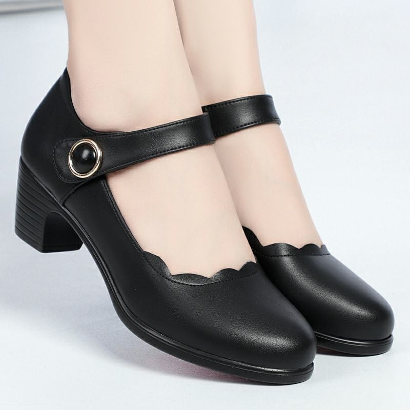 Orthopedic Balance Soft Leather Open-Toe Shoes - Unique Elegance