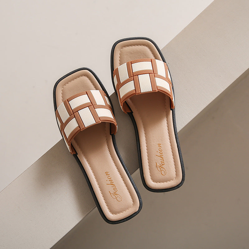 Orthopedic Balance Woven Comfort Slide Sandals