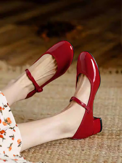 Orthopedic Balance French Pumps - Soft Bottom Chunky Heel