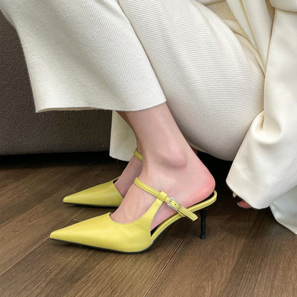 Orthopedic Balance Pointed Toe High Heel Slippers - Comfort