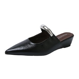 Orthopedic Balance | Pointed Toe Slip-On Mule Loafers