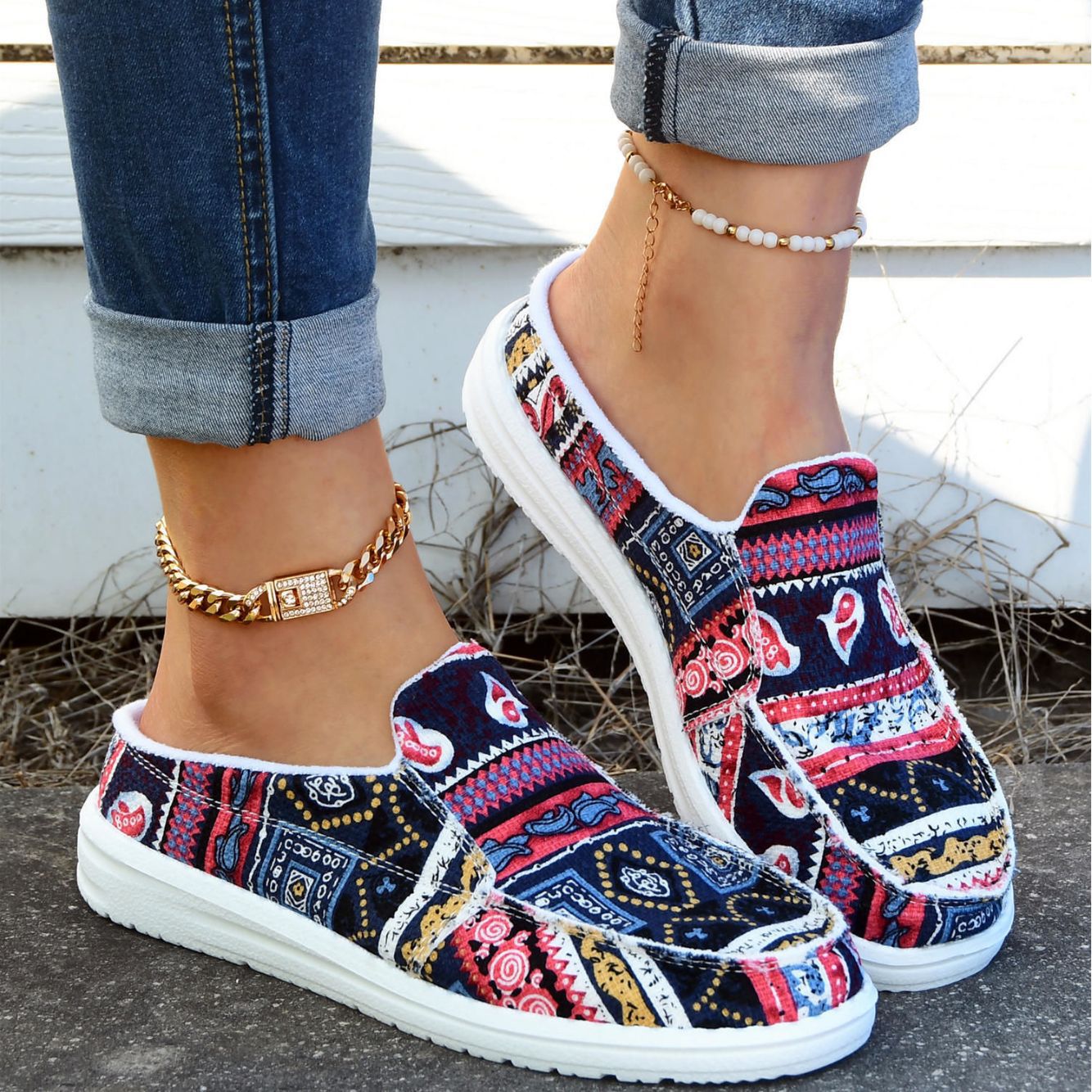 Orthopedic Balance Trendy Floral Slippers For Spring And Summer