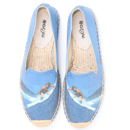 Orthopedic Balance Animal Print Espadrille Slip-On Flats