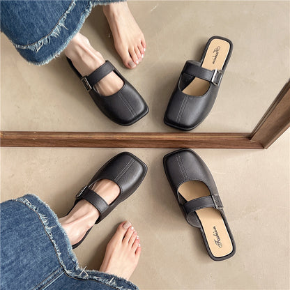 Orthopedic Balance | Minimal Buckle Strap Slide Sandals