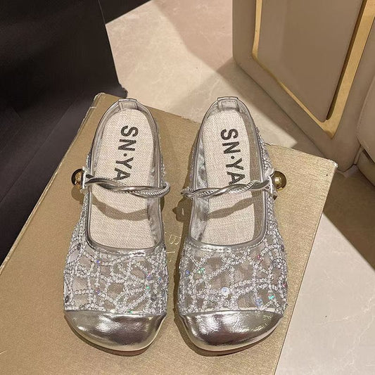 Orthopedic Balance | Floral Lace Mary Jane Ballet Flats