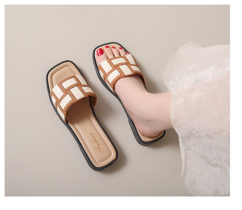 Orthopedic Balance Woven Comfort Slide Sandals