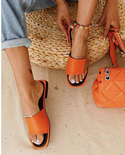 Arista | Women’s Orthopedic Square Toe Comfort Mule Sandals