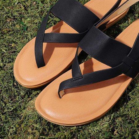 Paige | Women’s Orthopedic Cross Strap Flat Sandals