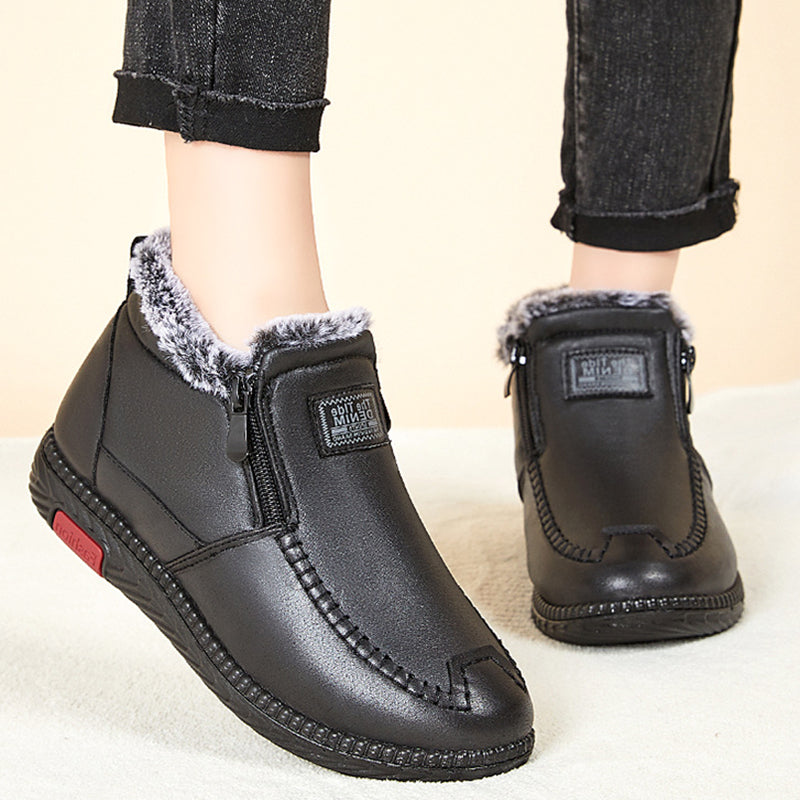 Amanda | Plush-Lined Winter Slip-Ons Boots
