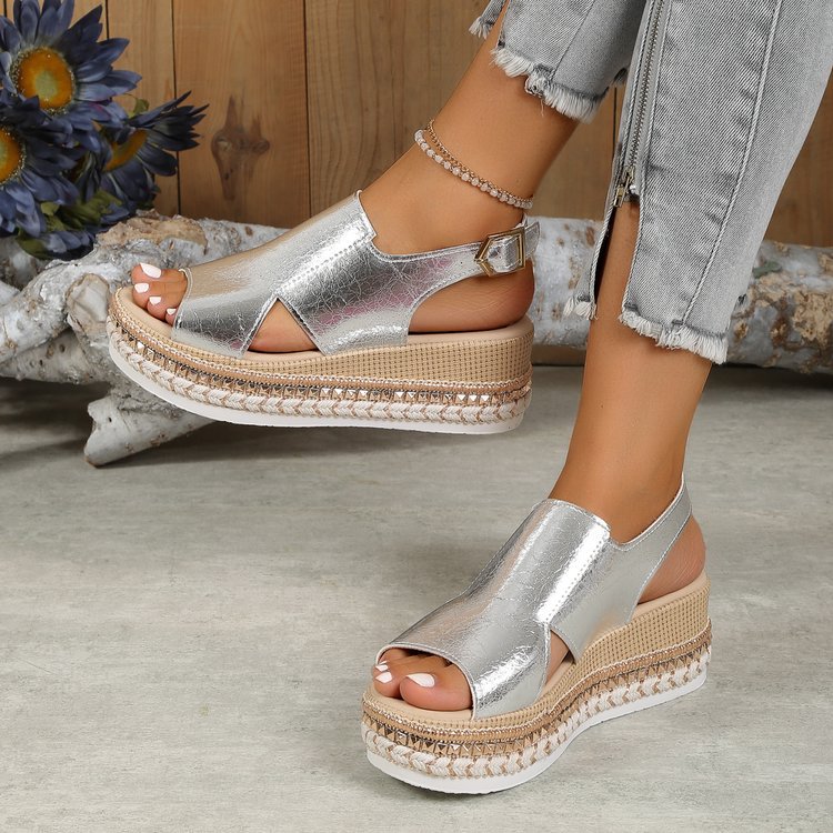 Orthopedic Balance Unique Design Shiny Summer Sandals