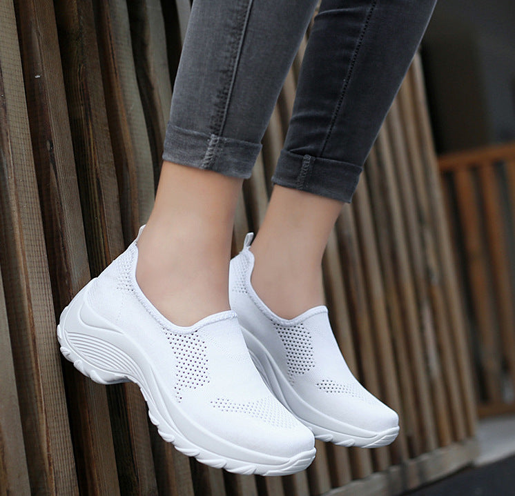Orthopedic Balance Women's Slip-On Hiking Shoes - Thick Sole