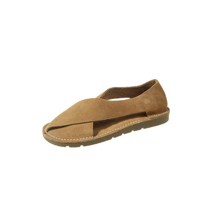 Orthopedic Balance Round-Toe Roman Sandals - Comfort And Style