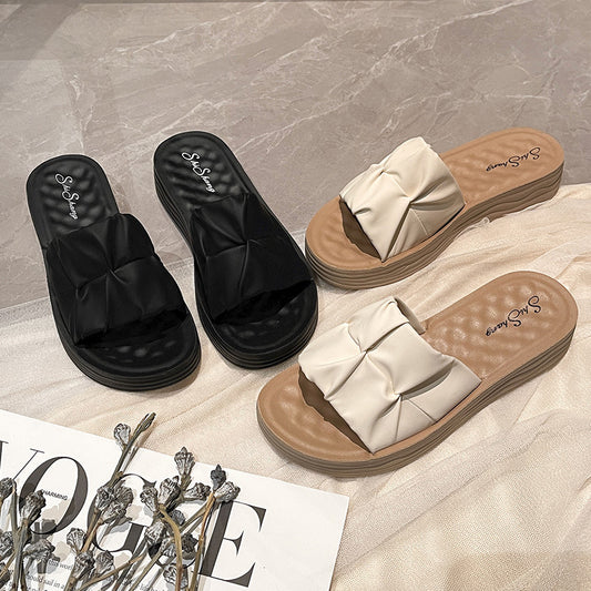 Orthopedic Balance | Cushioned Cross Strap Slide Sandals