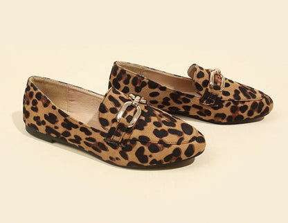 Orthopedic Balance Leopard Print Flats - Soft Support Sole