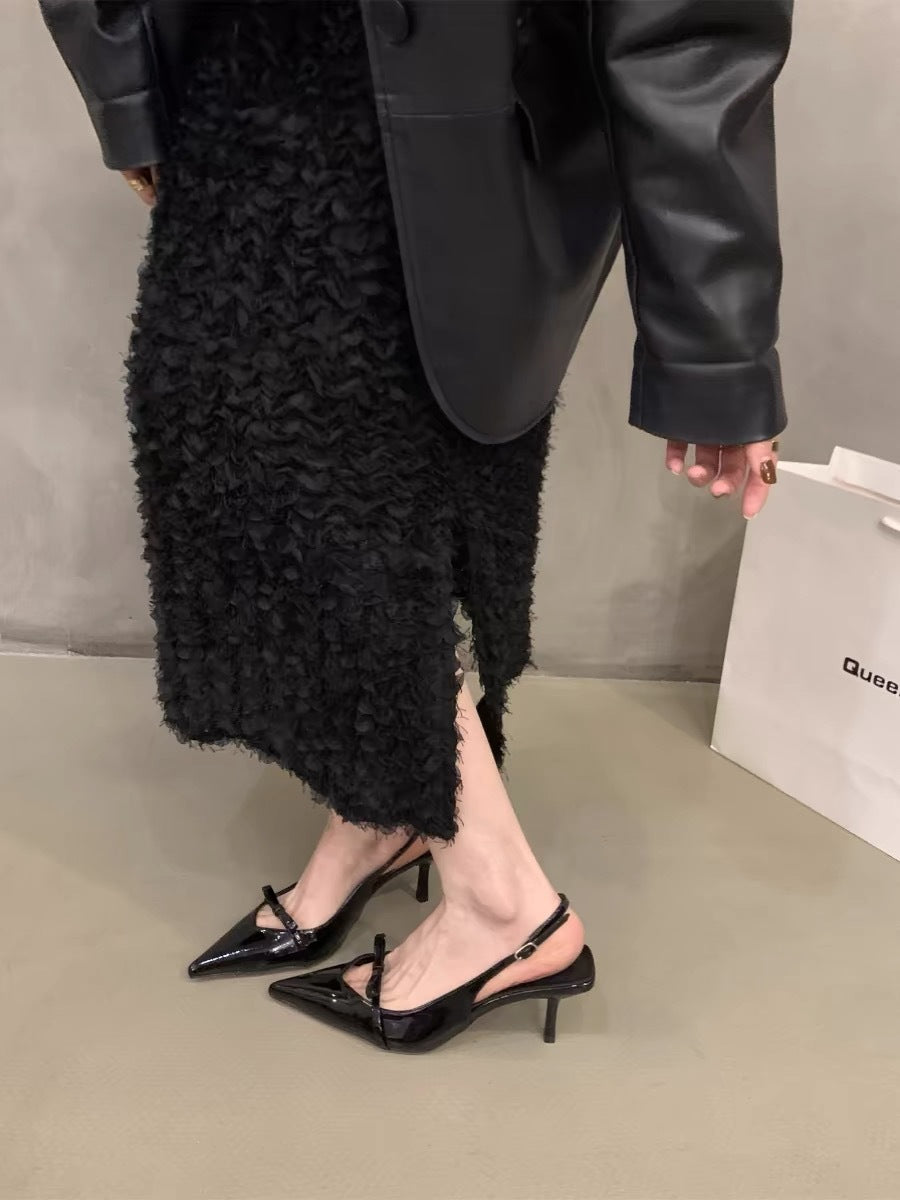 Orthopedic Balance | Pointed Toe Slingback Kitten Heel Sandals