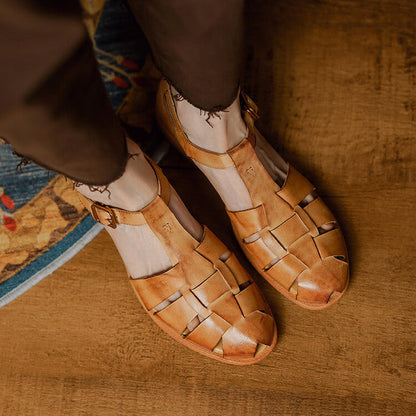 Orthopedic Balance Roman Sandals - Low Heel Comfort