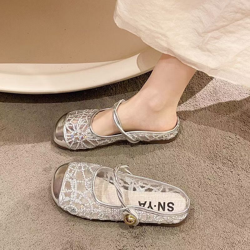 Orthopedic Balance | Floral Lace Mary Jane Ballet Flats
