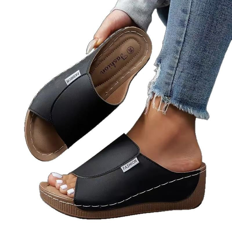 Orthopedic Balance Plus-Size Slippers - Chunky Sole Comfort