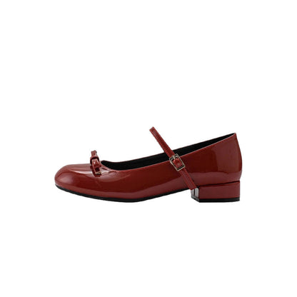 Orthopedic Balance Mary Jane Shoes - Red Supportive Comfort