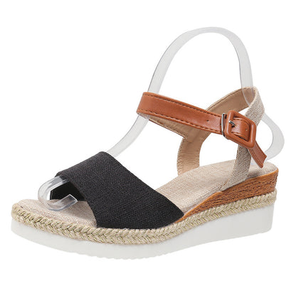 Daciana | Women’s Orthopedic Espadrille Strap Wedge Sandals