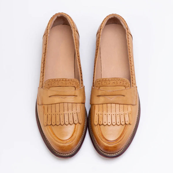 Orthopedic Balance Classic Fringe Loafers – Elegant Vintage Comfort Slip-On Shoes