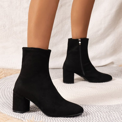 Orthopedic Balance Suede Stretch Boots - Pointed Toe Comfort