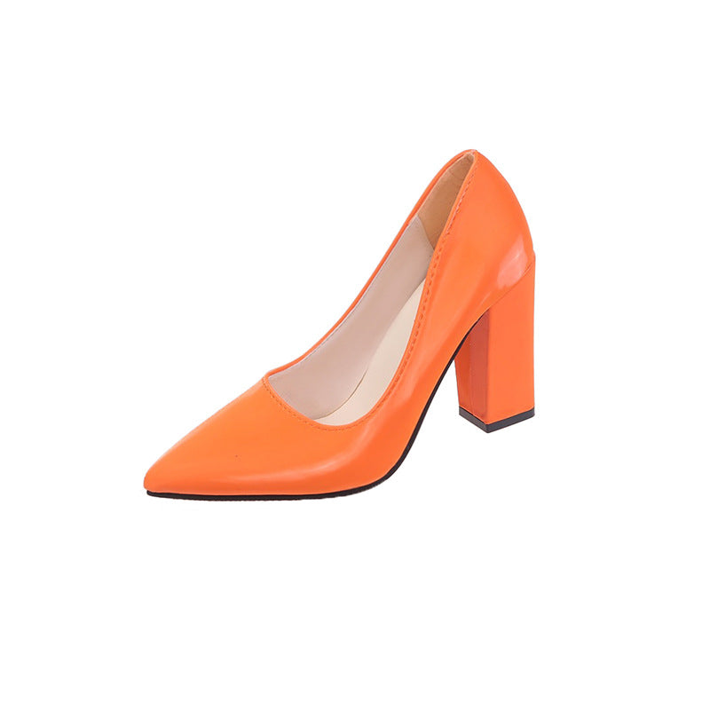 Orthopedic Balance Bold Block Heel Pumps – Elegant Comfort Statement Heels