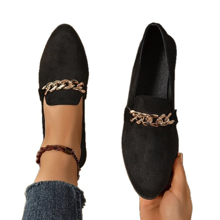 Orthopedic Balance Pointed Toe Chunky Heel Shoes - Comfort