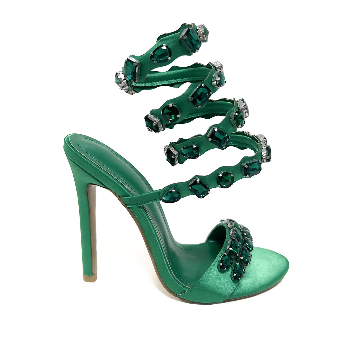 Ursella | Women’s Orthopedic Rhinestone Wraparound Stiletto Sandals