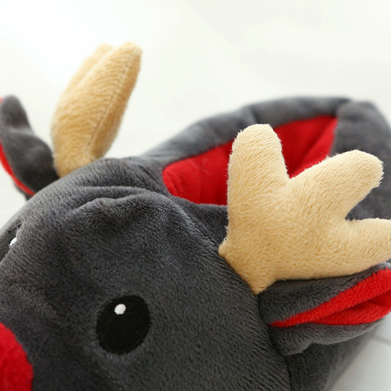 Elk | Christmas Shoes Cute Elk Home comfort Slippers