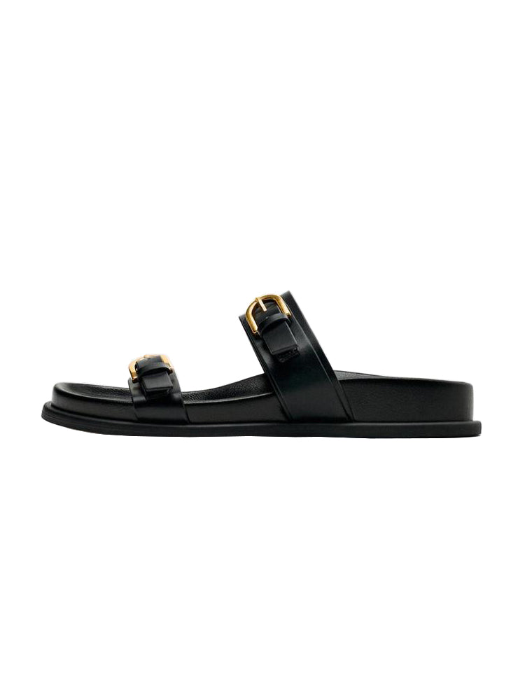 Orthopedic Balance Double-Buckle Comfort Slide Sandals